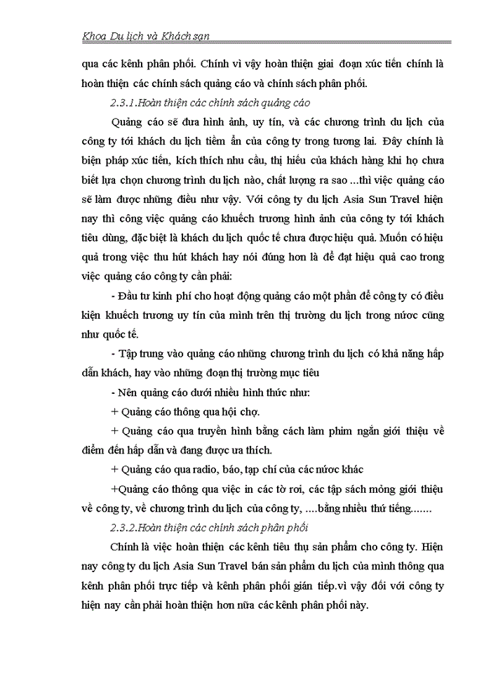 image for page Hoàn thiện quy trình tổ chức thực hiện chương trình du lịch dành cho khách nước ngoài vào Việt Nam của công ty du lịch Asia Sun Travel