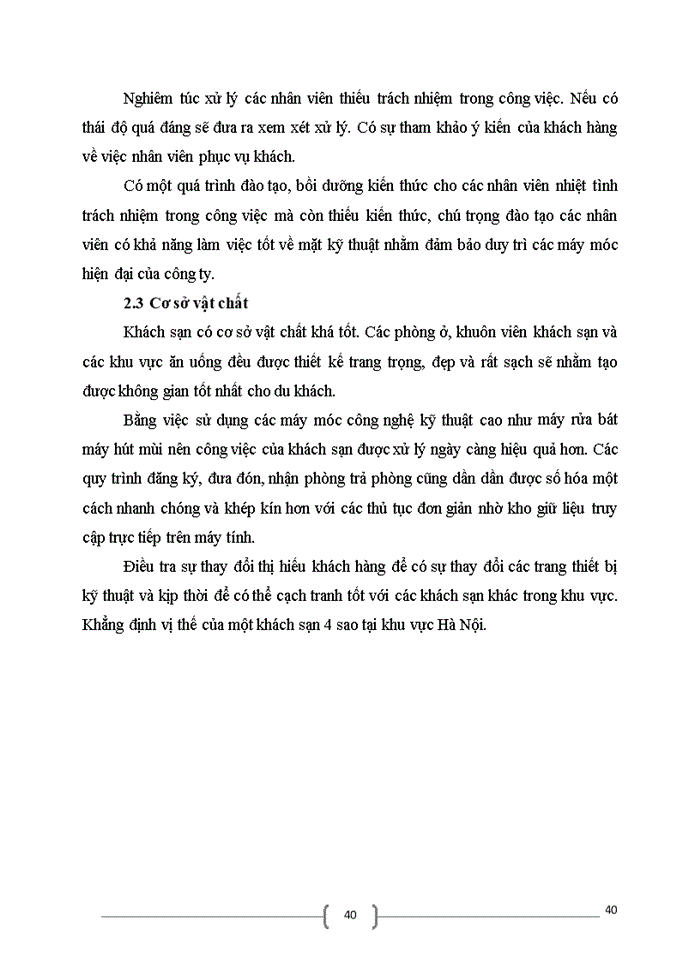 image for page Hoàn thiện quy trình phục vụ của bộ phận nhà hàng  tại khách sạn Thắng Lợi