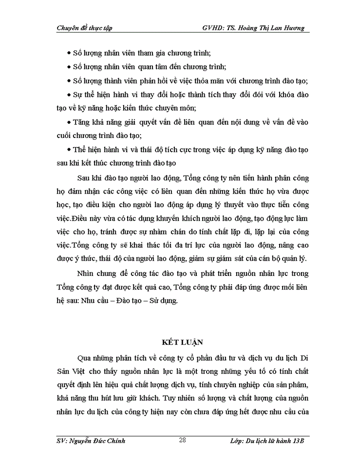 image for page Các giải pháp nâng cao chất lượng nguồn nhân lực trong kinh doanh lữ hành tại công ty cổ phần đầu tư và dịch vụ du lịch Di Sản Việt
