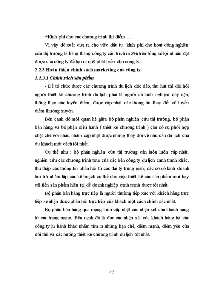 image for page Thực trạng và giải pháp hoàn thiện chính sách marketing  mix của công ty tnhh du lịch đỉnh cao á châu