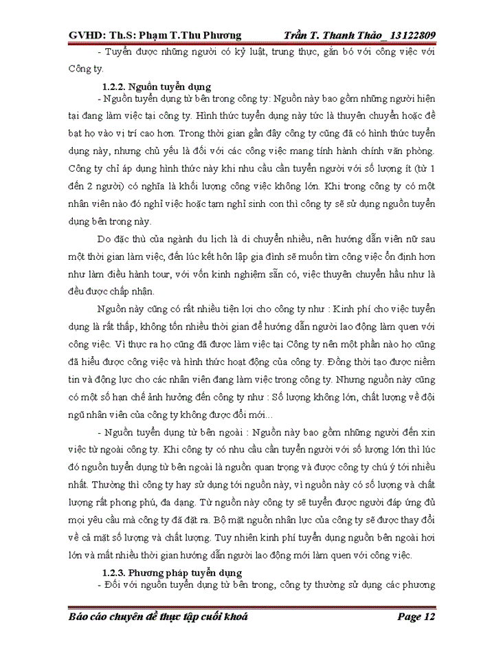 image for page Giải pháp hoàn thiện công tác tuyển dụng và đào tạo nguồn nhân lực tại công ty TNHH TM du lịch quốc tế VIỆT Á