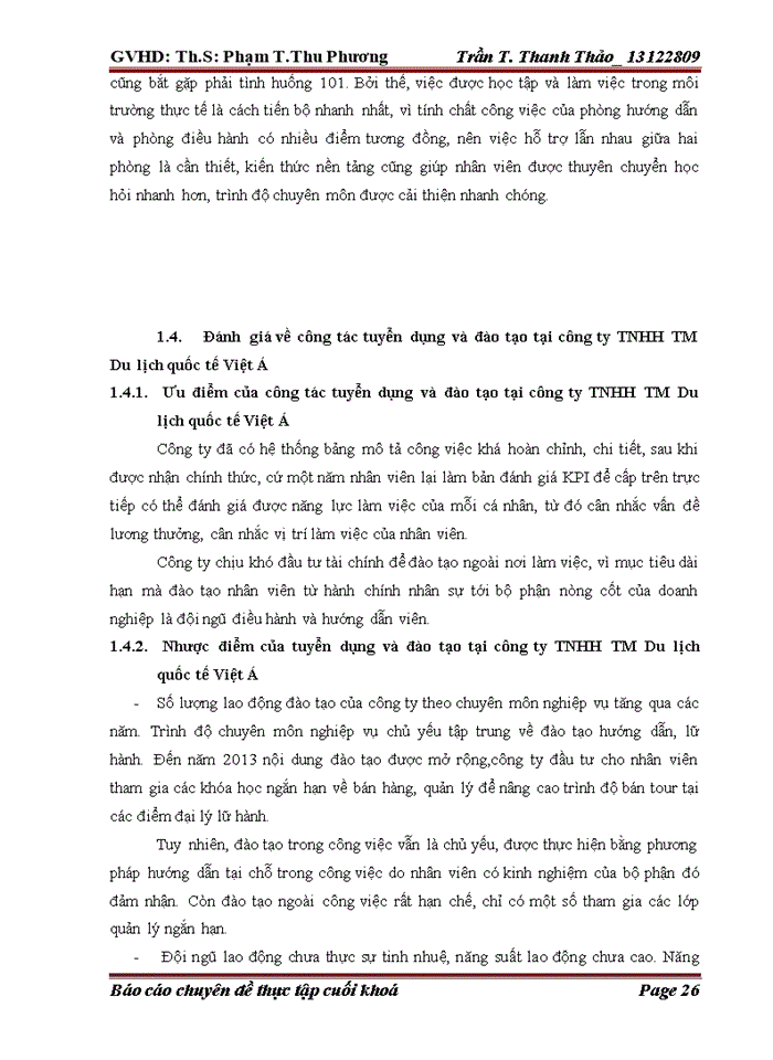 image for page Giải pháp hoàn thiện công tác tuyển dụng và đào tạo nguồn nhân lực tại công ty TNHH TM du lịch quốc tế VIỆT Á