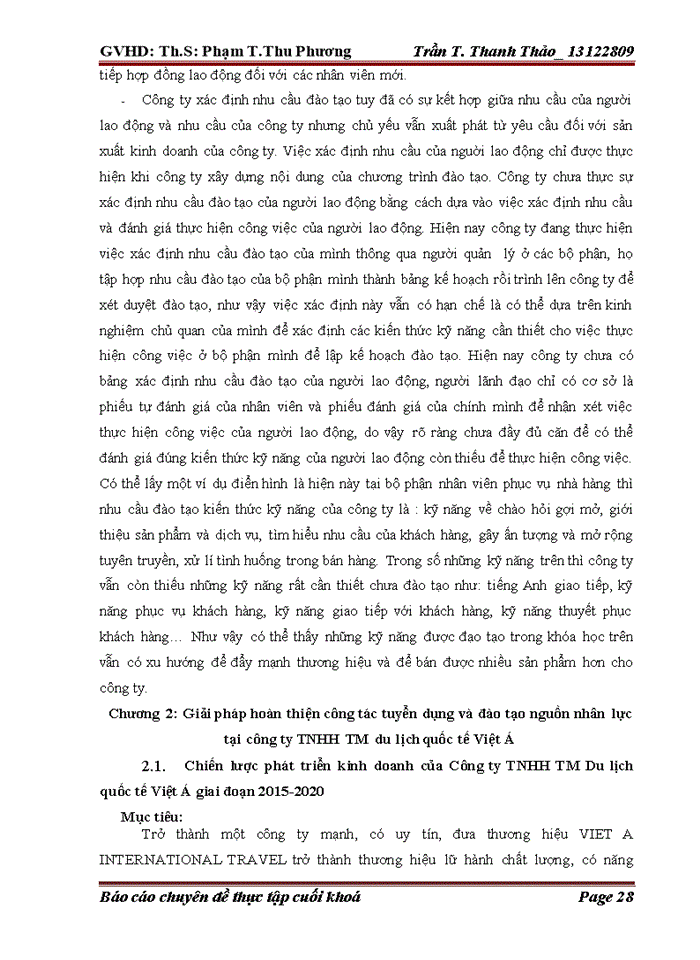 image for page Giải pháp hoàn thiện công tác tuyển dụng và đào tạo nguồn nhân lực tại công ty TNHH TM du lịch quốc tế VIỆT Á