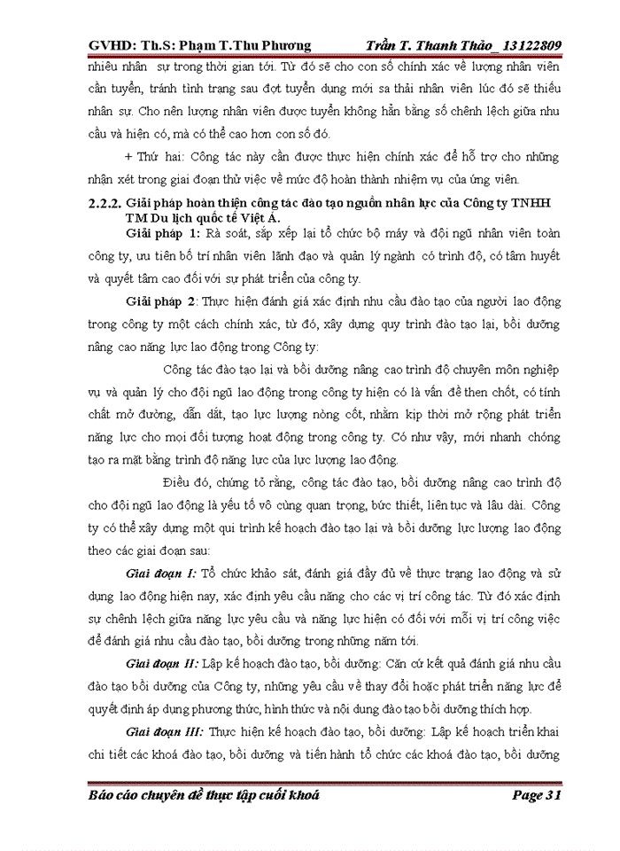 image for page Giải pháp hoàn thiện công tác tuyển dụng và đào tạo nguồn nhân lực tại công ty TNHH TM du lịch quốc tế VIỆT Á