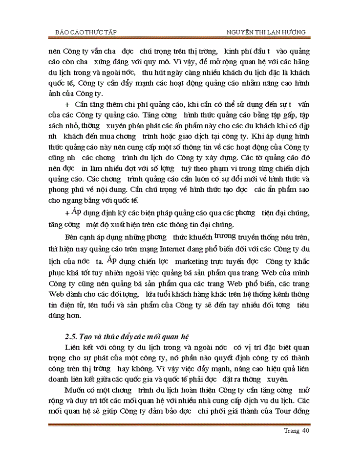 image for page Thực trạng và giải pháp thu hút khách du lịch Inbound của Công ty TNHH Du lịch và Thương mại Mặt Trời Phương Nam