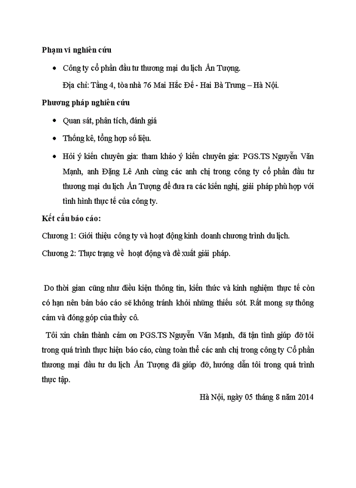 image for page Thực trạng hoạt động kinh doanh lữ hành của công ty du lịch Ấn Tượng