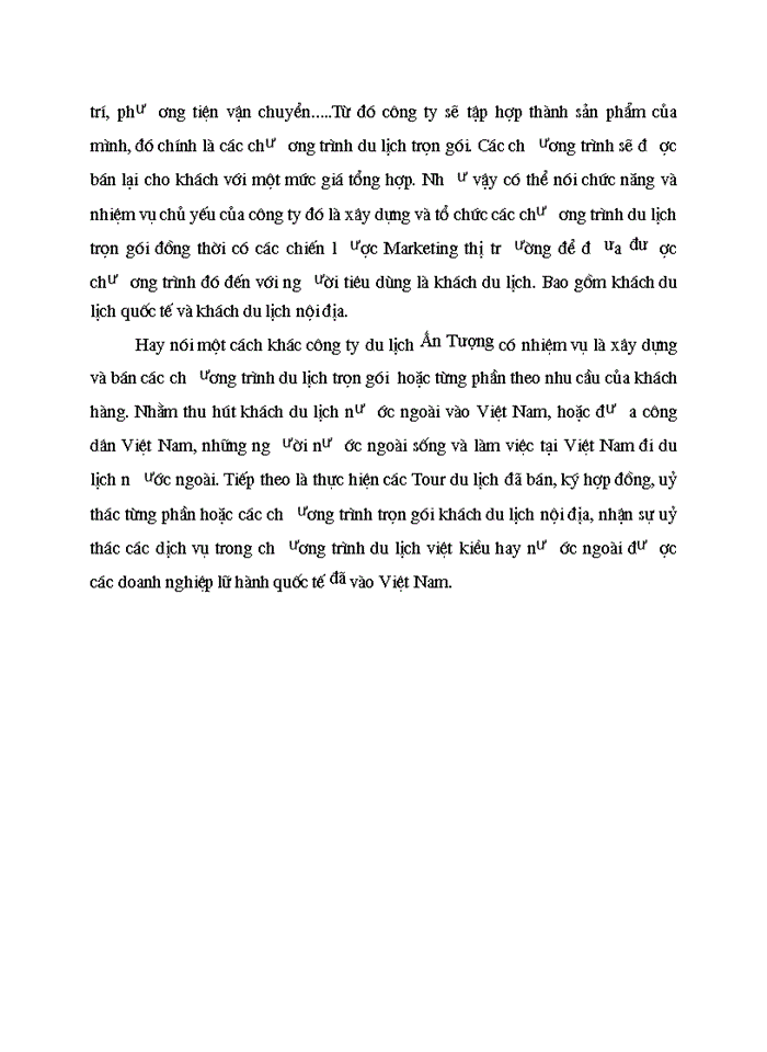 image for page Thực trạng hoạt động kinh doanh lữ hành của công ty du lịch Ấn Tượng