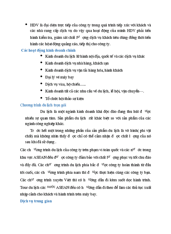 image for page Thực trạng hoạt động kinh doanh lữ hành của công ty du lịch Ấn Tượng