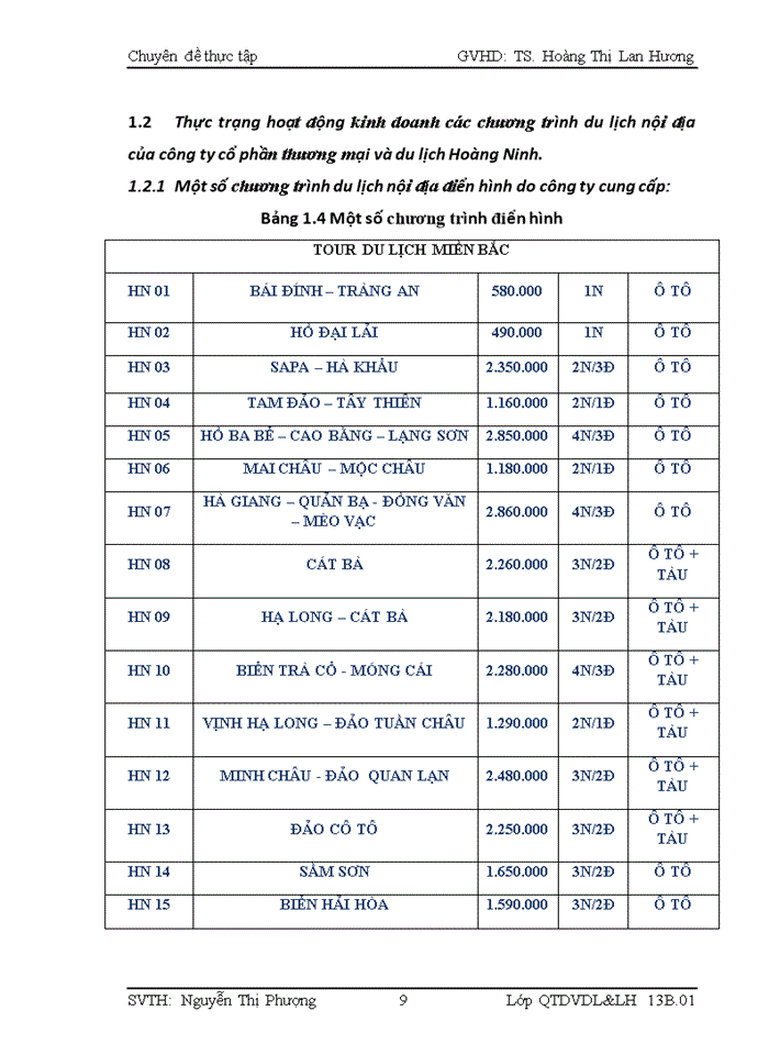 image for page Giải pháp nâng cao chất lượng các chương trình du lịch nội địa của công ty cp thương mại và du lịch hoàng ninh