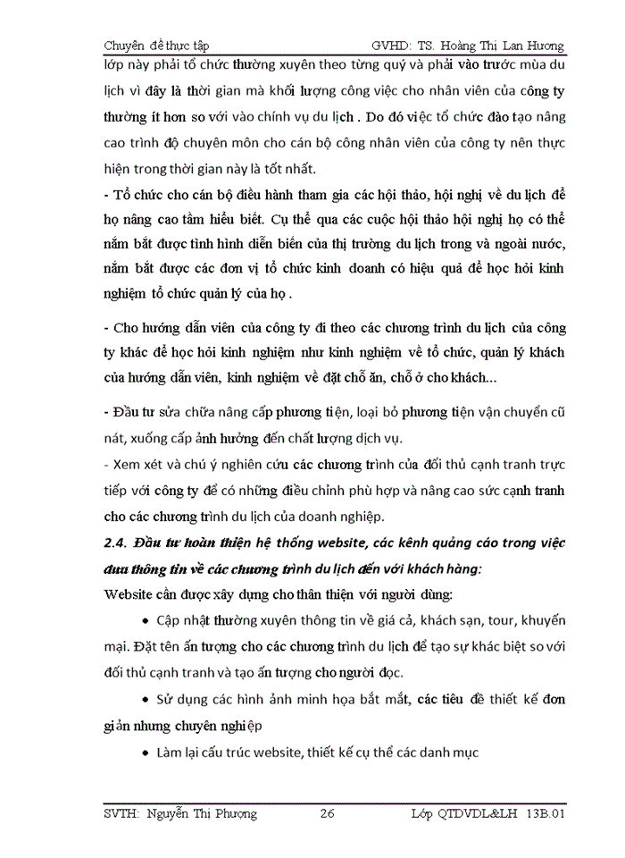 image for page Giải pháp nâng cao chất lượng các chương trình du lịch nội địa của công ty cp thương mại và du lịch hoàng ninh