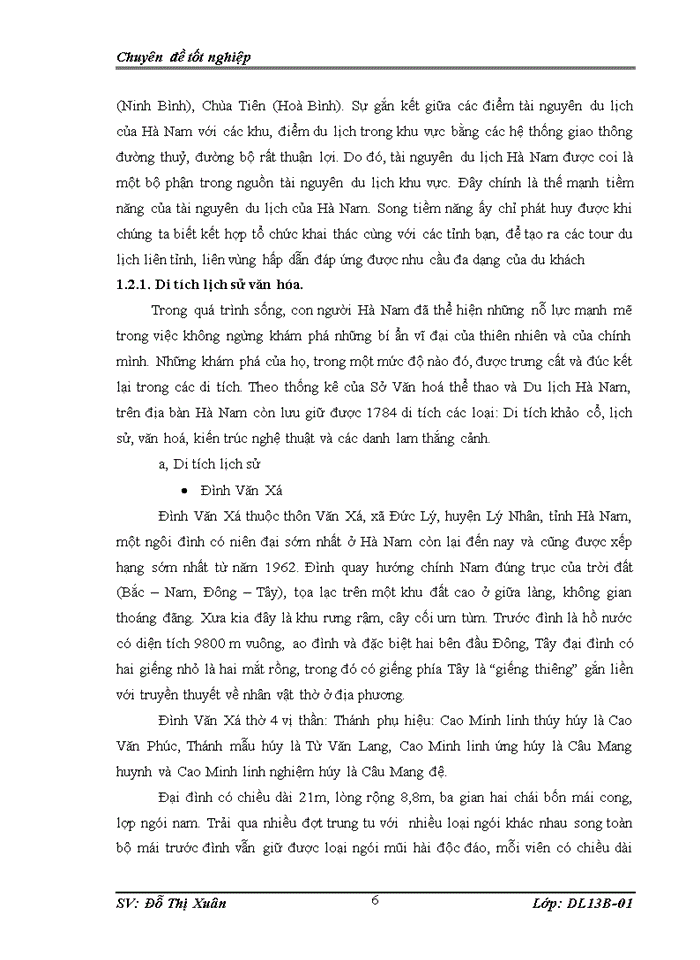 image for page Phát triển du lịch văn hóa ở tỉnh Hà Nam