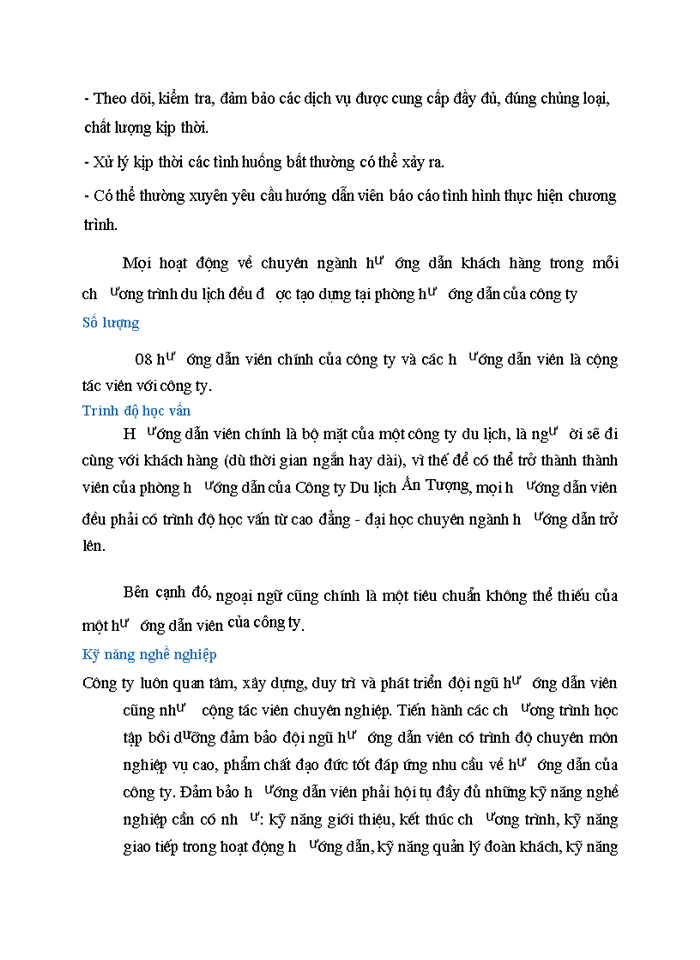 image for page Thực trạng hoạt động kinh doanh lữ hành của công ty du lịch Ấn Tượng