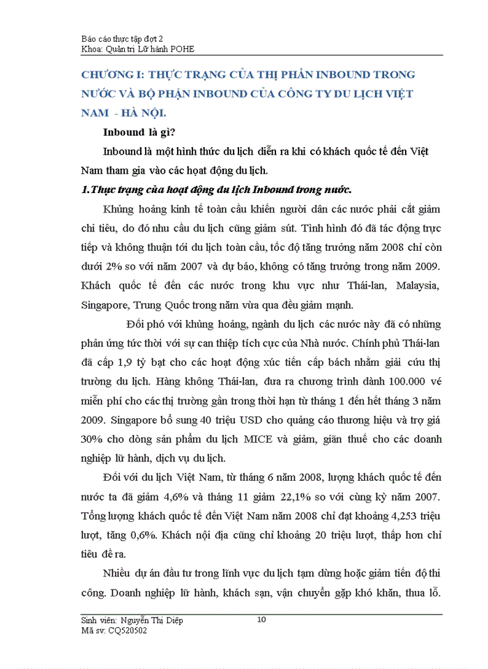 image for page Thực trạng của công việc quản lý để khai thác khách hàng tại bộ phận Inbound của Công ty cổ phần du lịch Việt Nam – Hà Nội