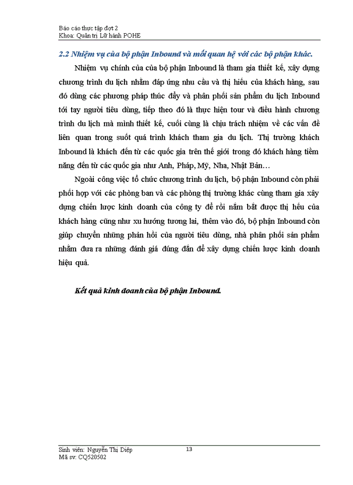 image for page Thực trạng của công việc quản lý để khai thác khách hàng tại bộ phận Inbound của Công ty cổ phần du lịch Việt Nam – Hà Nội