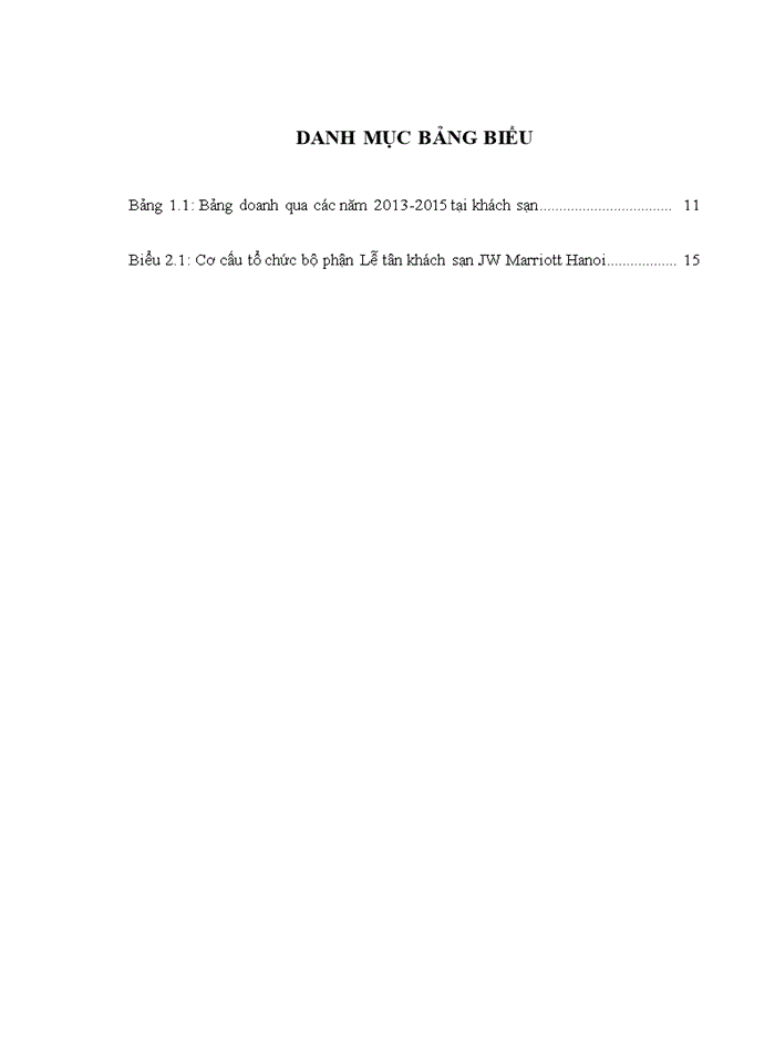 image for page Nghiên cứu quy trình phục vụ của bộ phận lễ tân tại khách sạn JW Marriott Hano