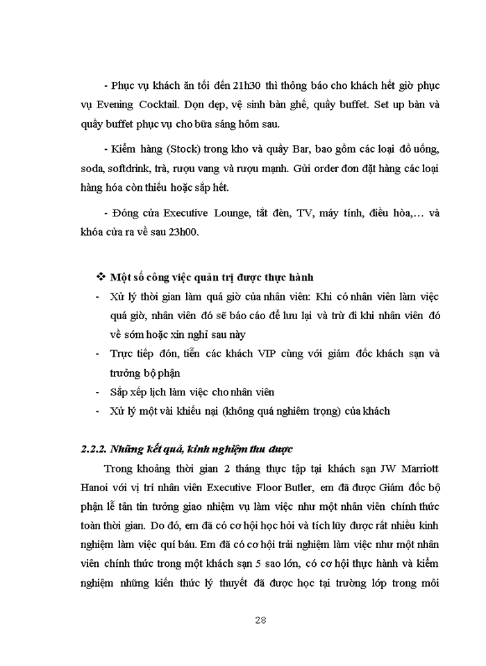 image for page Nghiên cứu quy trình phục vụ của bộ phận lễ tân tại khách sạn JW Marriott Hano