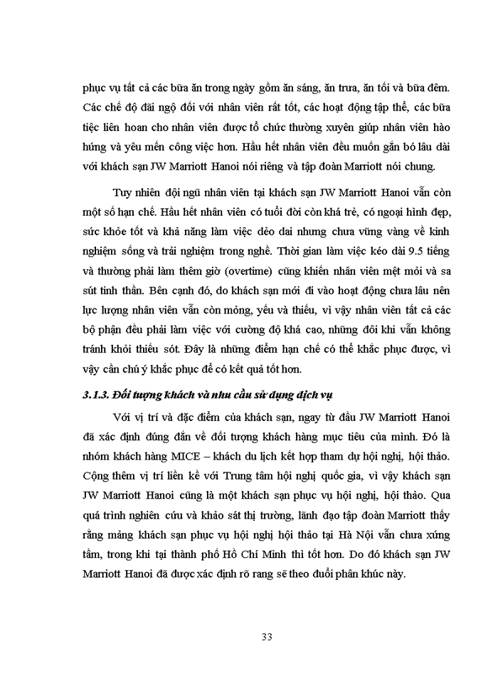 image for page Nghiên cứu quy trình phục vụ của bộ phận lễ tân tại khách sạn JW Marriott Hano