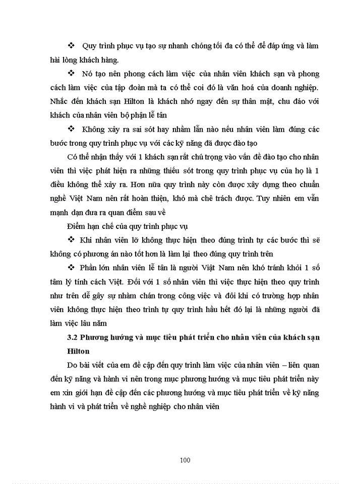 image for page Nghiên cứu quy trình phục vụ của bộ phận lễ tân khách sạn HILTON HANOI OPERA