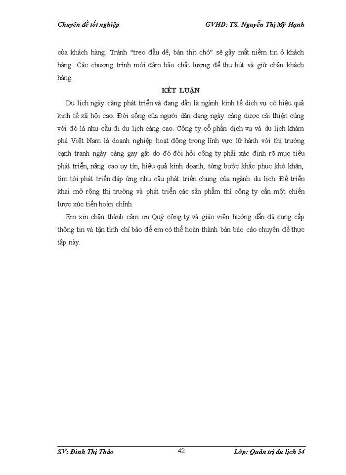 image for page Đẩy mạnh hoạt động xúc tiến hỗn hợp của công ty cổ phần và du lịch khám phá Việt Nam