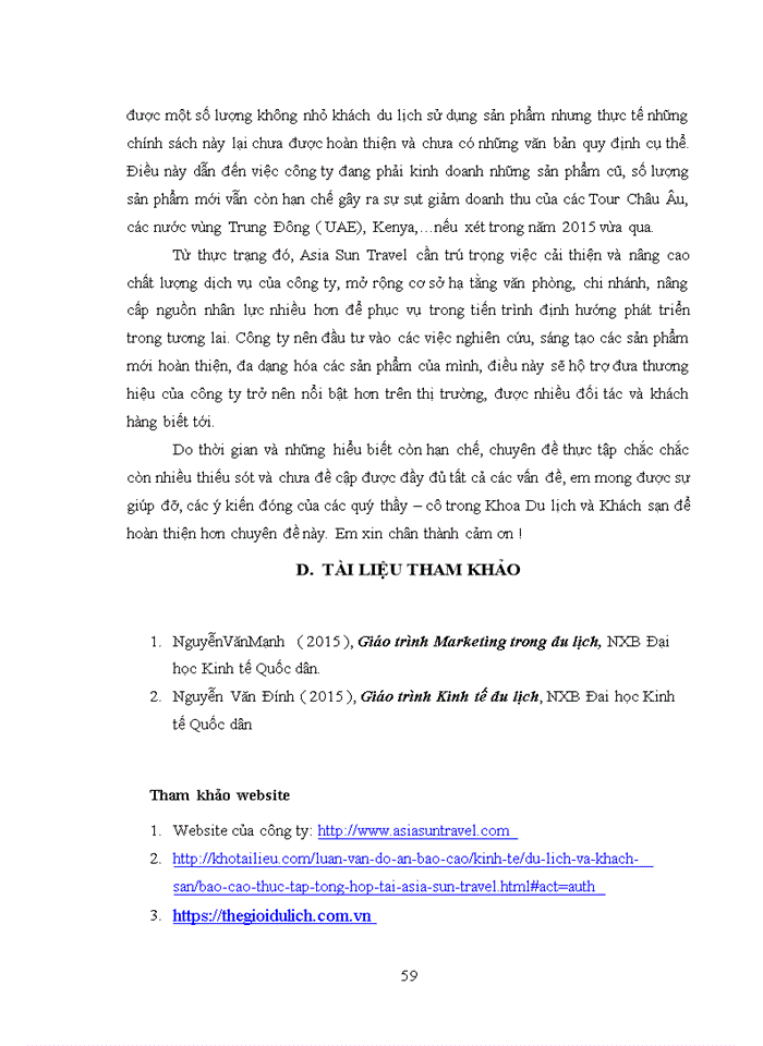 image for page Giải pháp hoàn thiện chính sách phát triển sản phẩm là các chương trình du lịch Outbound của Công ty Asia Sun Travel