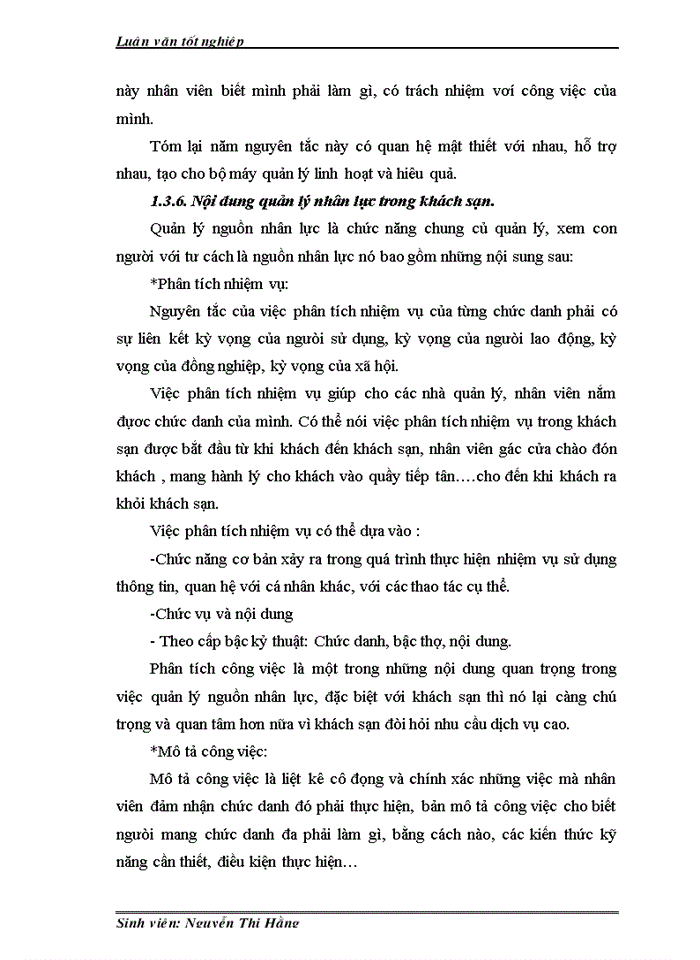 image for page Thực trạng và biện pháp quản lý nguồn nhân lực khách sạn Hoà Bình