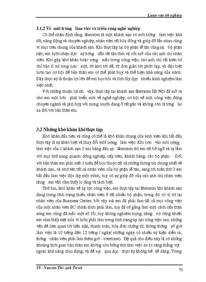 image for page Những vấn đề còn tồn tại trong tổ chức hoạt động của bộ phận lễ tânb khách sạn Sheraton Hà Nội