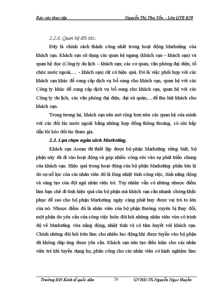 image for page Giải pháp Marketing nhằm thu hút khách du lịch quốc tế đến với khách sạn Asean của công ty TNHH Thương mại du lịch và dịch vụ Rồng Vàng