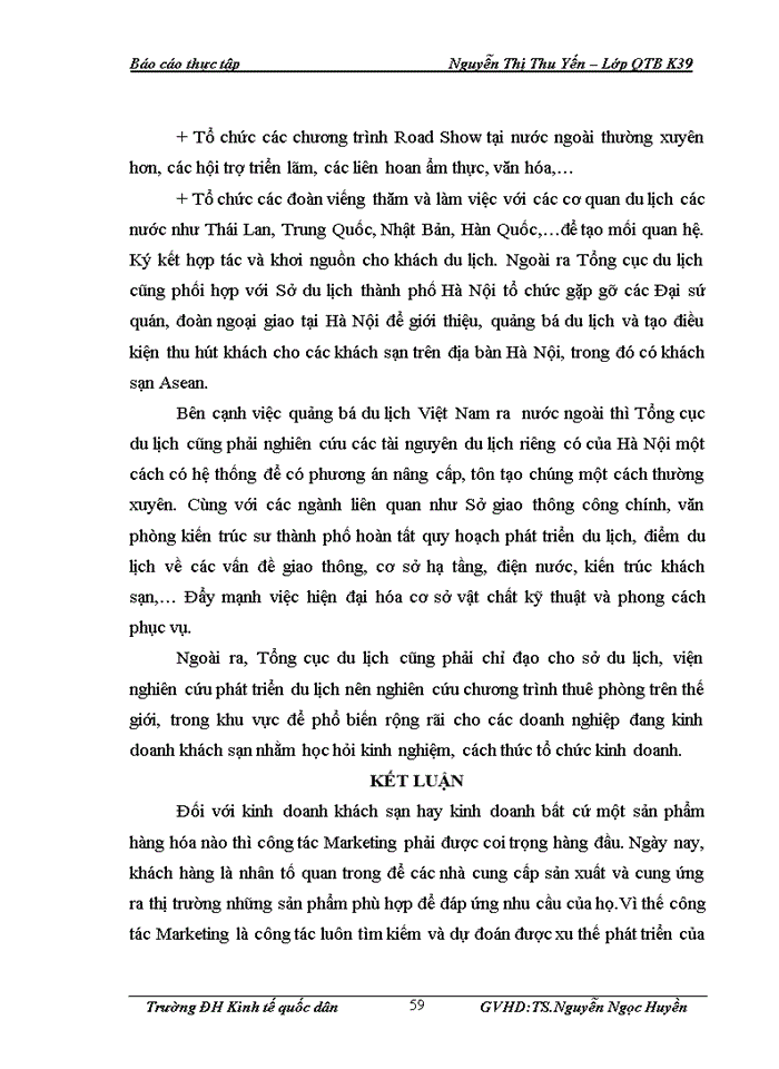 image for page Giải pháp Marketing nhằm thu hút khách du lịch quốc tế đến với khách sạn Asean của công ty TNHH Thương mại du lịch và dịch vụ Rồng Vàng