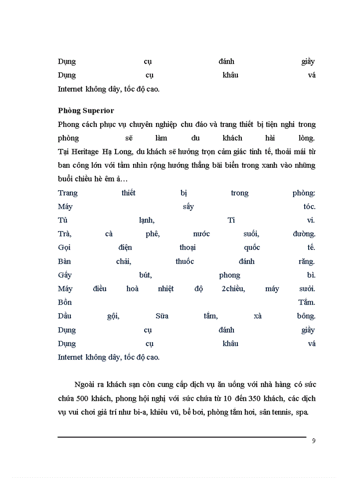 image for page Xây dựng chiến lược Marketing – Mix của khách sạn Heritage Hạ Long