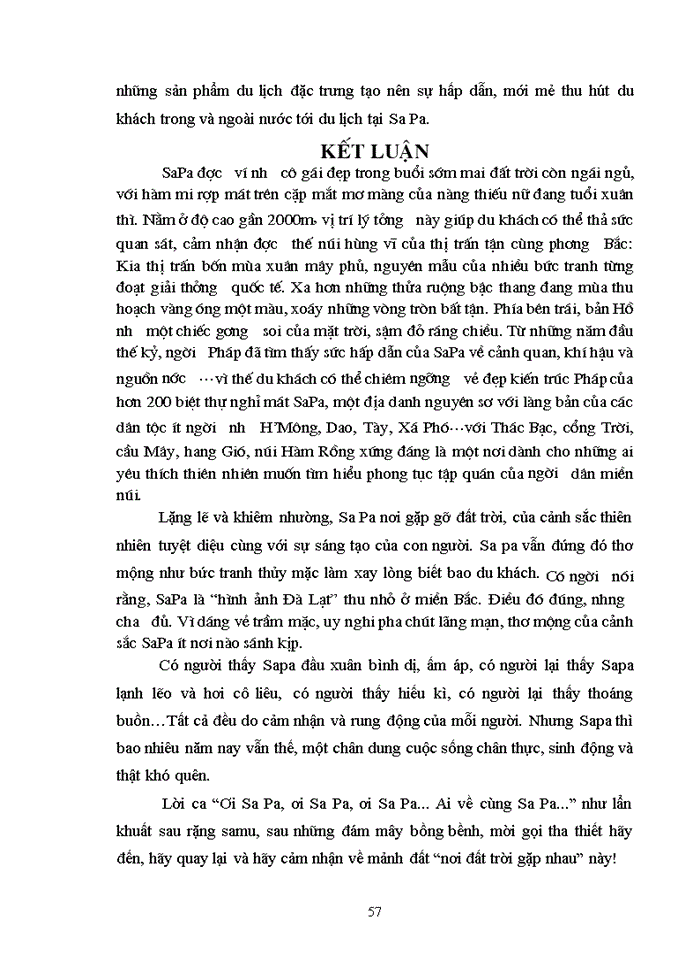 image for page Phát triển du lịch tại Huyện Sa Pa – Lào Cai