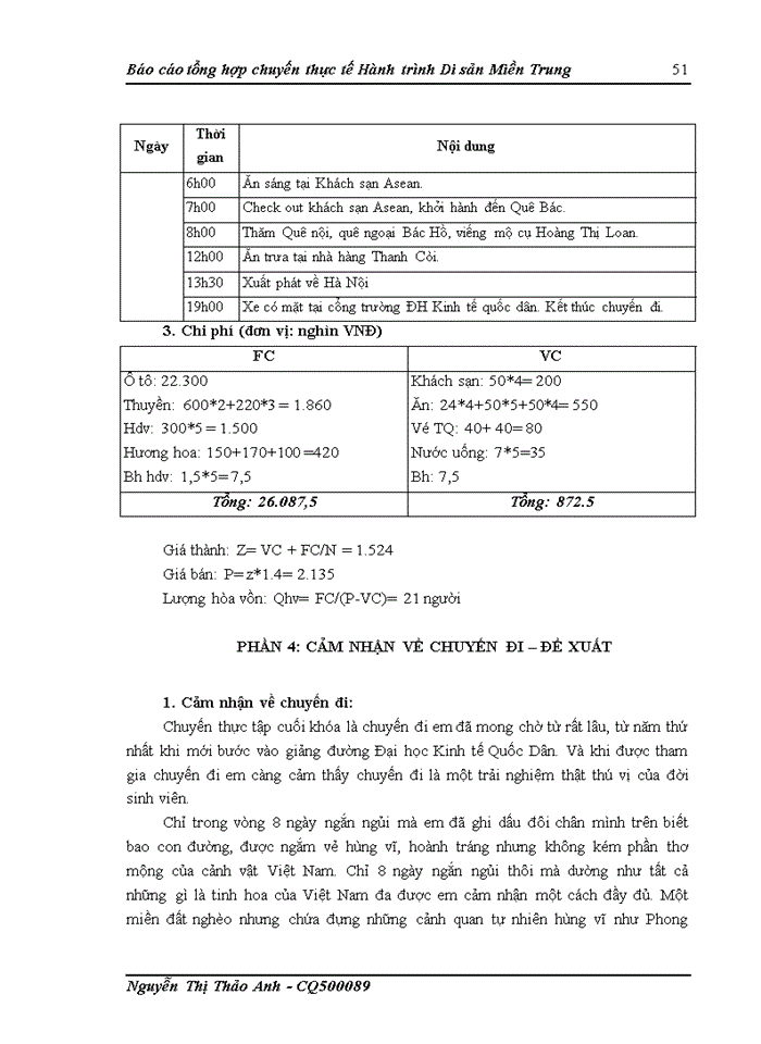 image for page Báo cáo tổng hợp chuyến thực tế Hành trình Di sản Miền Trung