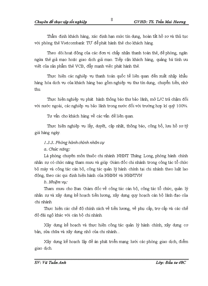 image for page Thực trạng và giải pháp nâng cao chất lượng thẩm định khía cạnh tài chính dự án đầu tư vay vốn tại ngân hàng Ngoại Thương – chi nhánh Thăng Long
