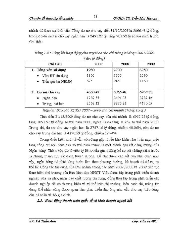 image for page Thực trạng và giải pháp nâng cao chất lượng thẩm định khía cạnh tài chính dự án đầu tư vay vốn tại ngân hàng Ngoại Thương – chi nhánh Thăng Long