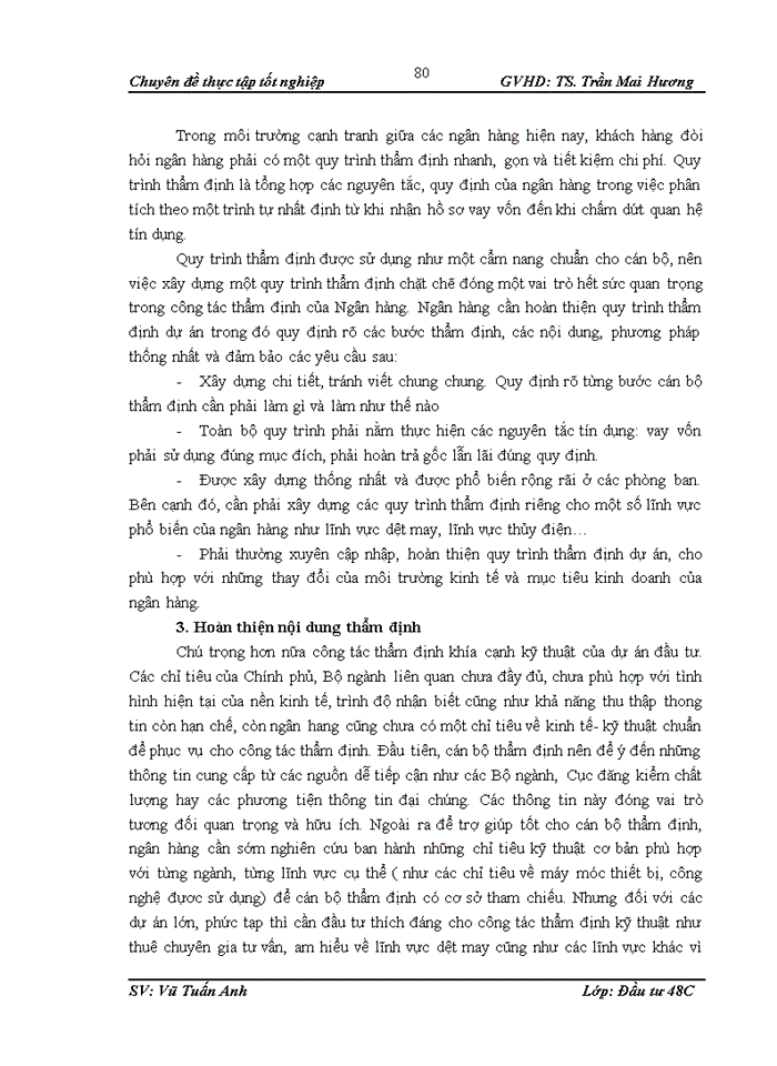 image for page Thực trạng và giải pháp nâng cao chất lượng thẩm định khía cạnh tài chính dự án đầu tư vay vốn tại ngân hàng Ngoại Thương – chi nhánh Thăng Long