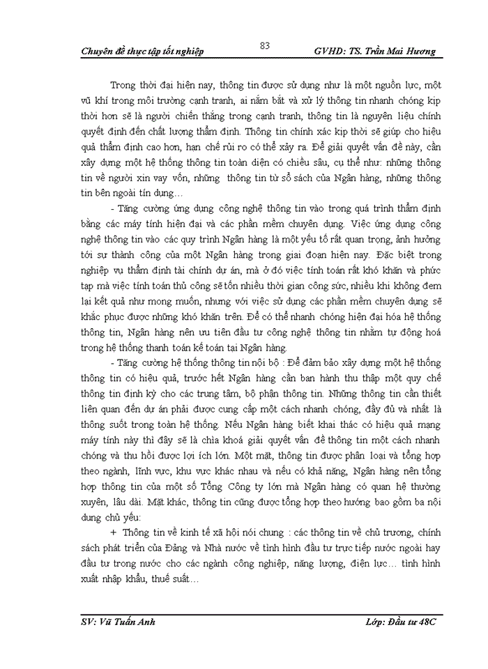 image for page Thực trạng và giải pháp nâng cao chất lượng thẩm định khía cạnh tài chính dự án đầu tư vay vốn tại ngân hàng Ngoại Thương – chi nhánh Thăng Long