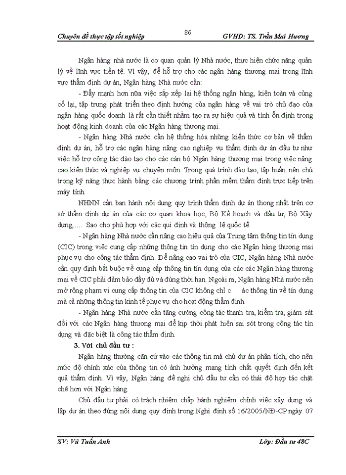 image for page Thực trạng và giải pháp nâng cao chất lượng thẩm định khía cạnh tài chính dự án đầu tư vay vốn tại ngân hàng Ngoại Thương – chi nhánh Thăng Long