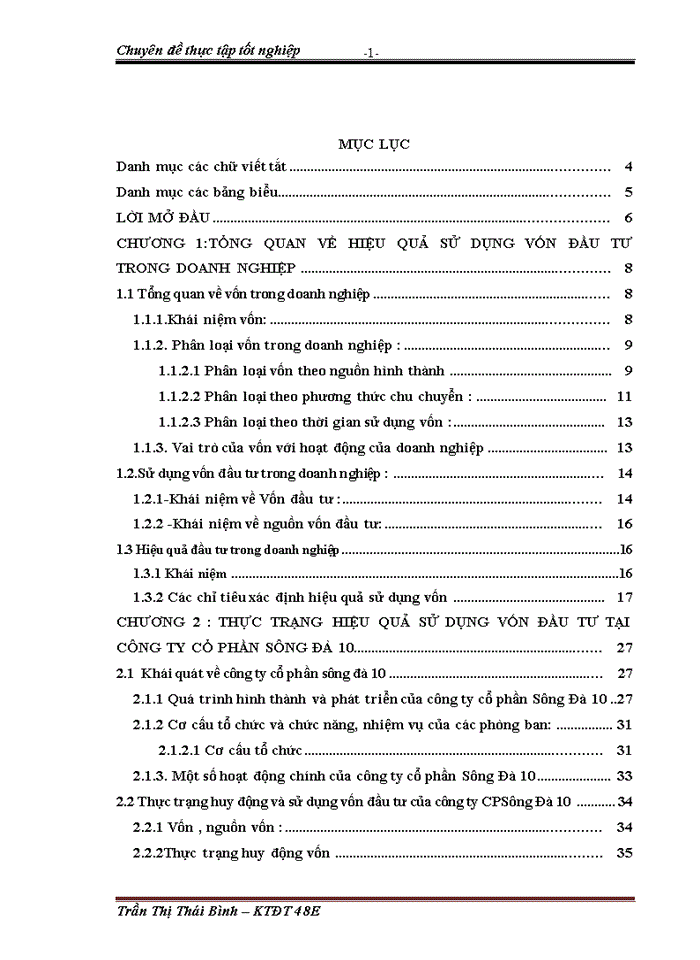 image for page Một số giải pháp góp phần nâng cao hiệu quả sử dụng vốn đầu tư tại Công ty Cổ phần Sông Đà 10