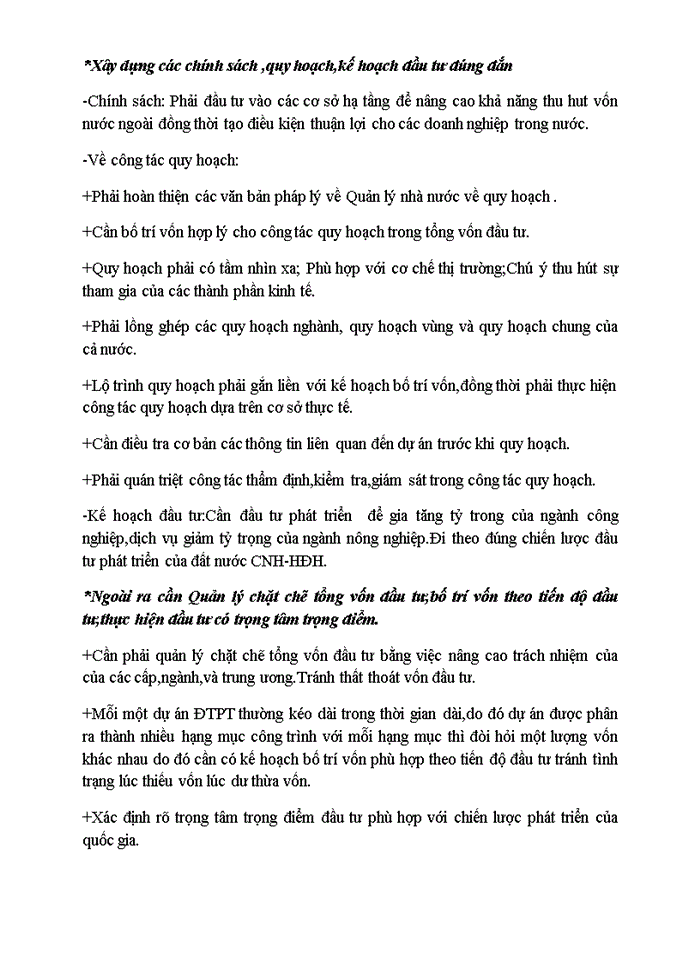 image for page Trình bày nội dung, sự quán triệt các đặc điểm của đầu tư phát triển trong quản lý hoạt động đầu tư