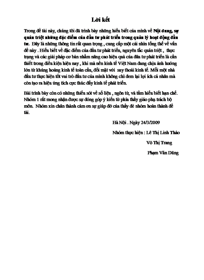 image for page Trình bày nội dung, sự quán triệt các đặc điểm của đầu tư phát triển trong quản lý hoạt động đầu tư