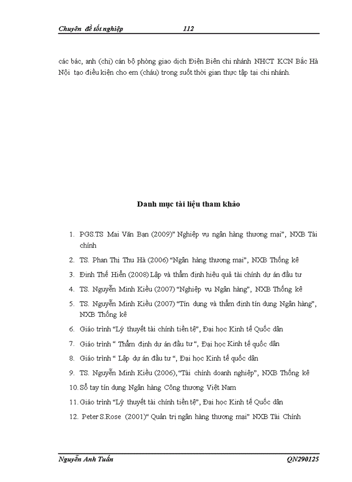 image for page Công tác thẩm định cho vay theo dự án đầu tư tại ngân hàng công thương chi nhánh khu công nghiệp Bắc Hà Nội