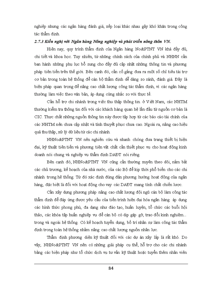 image for page Công tác thẩm định dự án đầu tư xây lắp tại ngân hàng nông nghiệp và phát triển nông thôn – chi nhánh Hà Nội