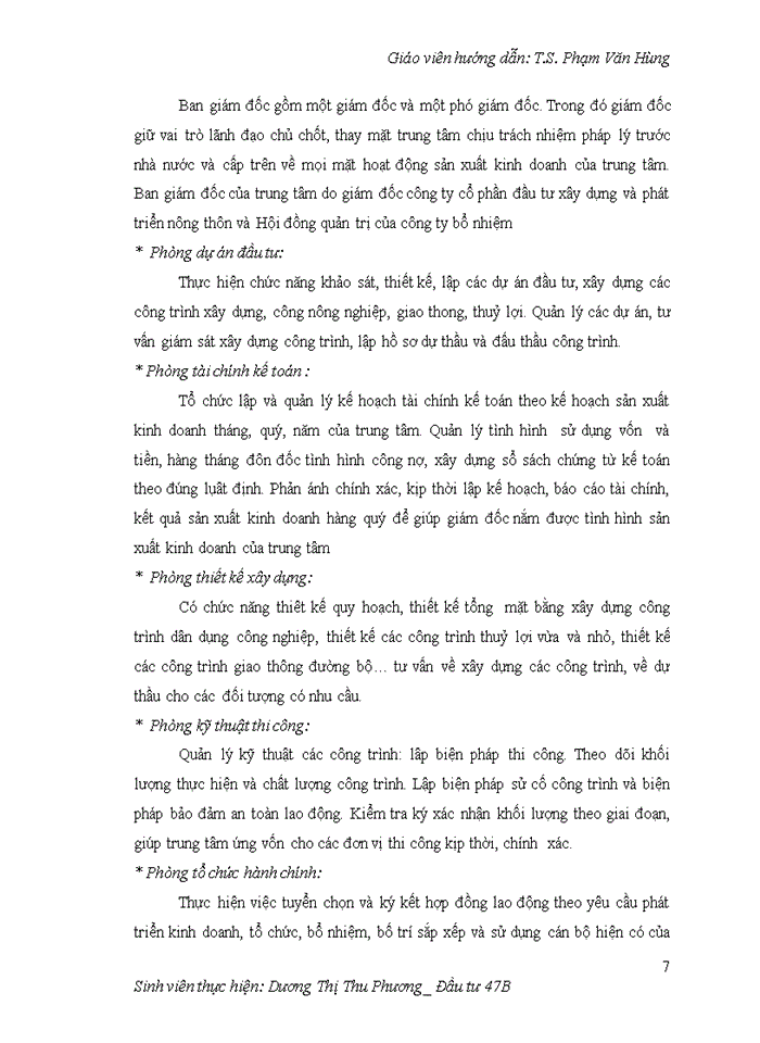 image for page Hoàn thiện công tác lập dự án tại Trung tâm tư vấn đầu tư và xây dựng