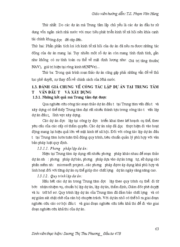 image for page Hoàn thiện công tác lập dự án tại Trung tâm tư vấn đầu tư và xây dựng