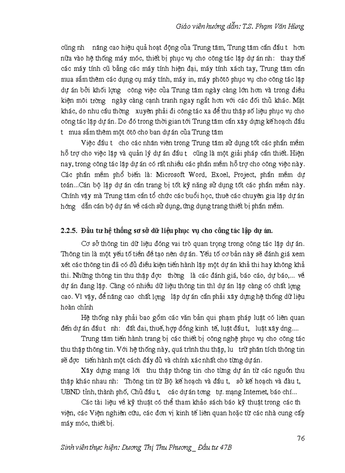 image for page Hoàn thiện công tác lập dự án tại Trung tâm tư vấn đầu tư và xây dựng