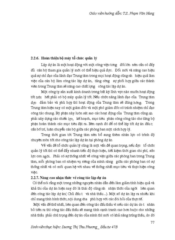 image for page Hoàn thiện công tác lập dự án tại Trung tâm tư vấn đầu tư và xây dựng