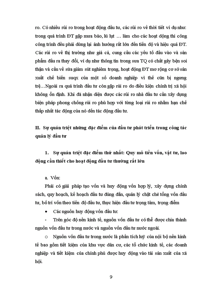 image for page Đặc điểm của đầu tư phát triển và yêu cầu quán triệt các đặc điểm này trong công tác thực hiện đầu tư