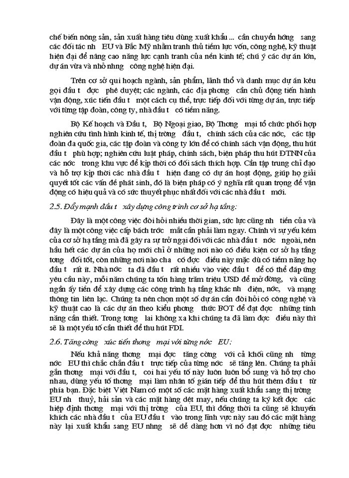 image for page Triển vọng và giải pháp thực hiện và nâng cao hiệu quả đầu tư của EU trong thời gian tới tại Việt Nam