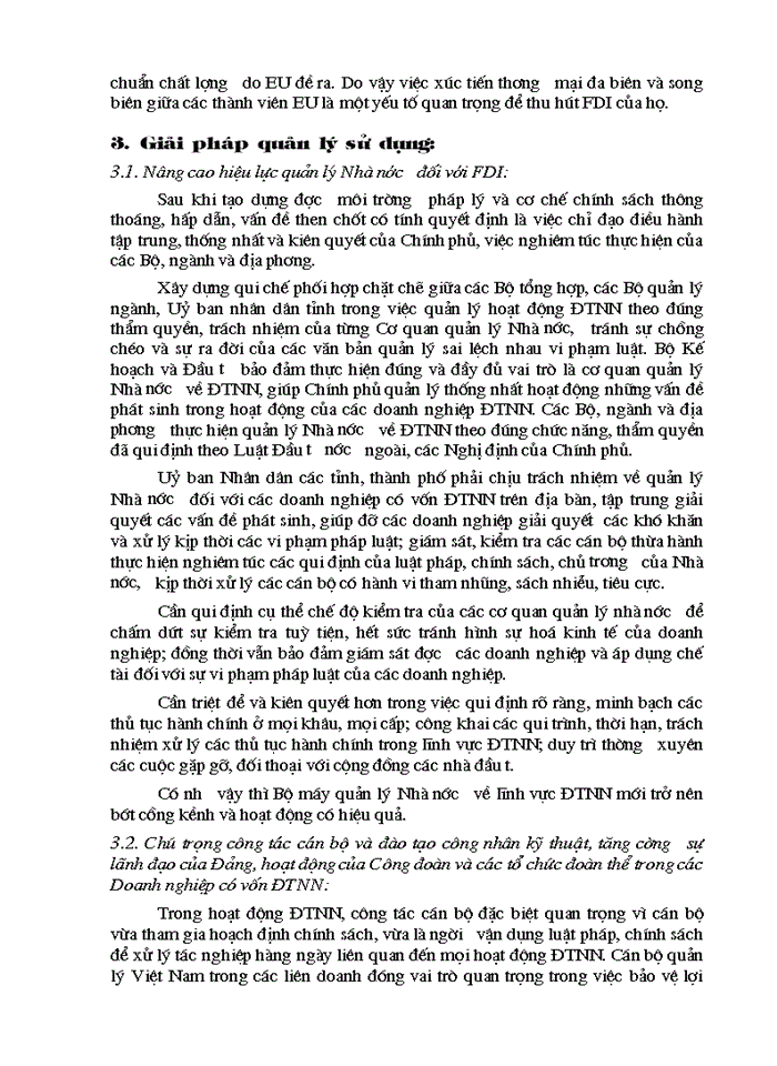 image for page Triển vọng và giải pháp thực hiện và nâng cao hiệu quả đầu tư của EU trong thời gian tới tại Việt Nam