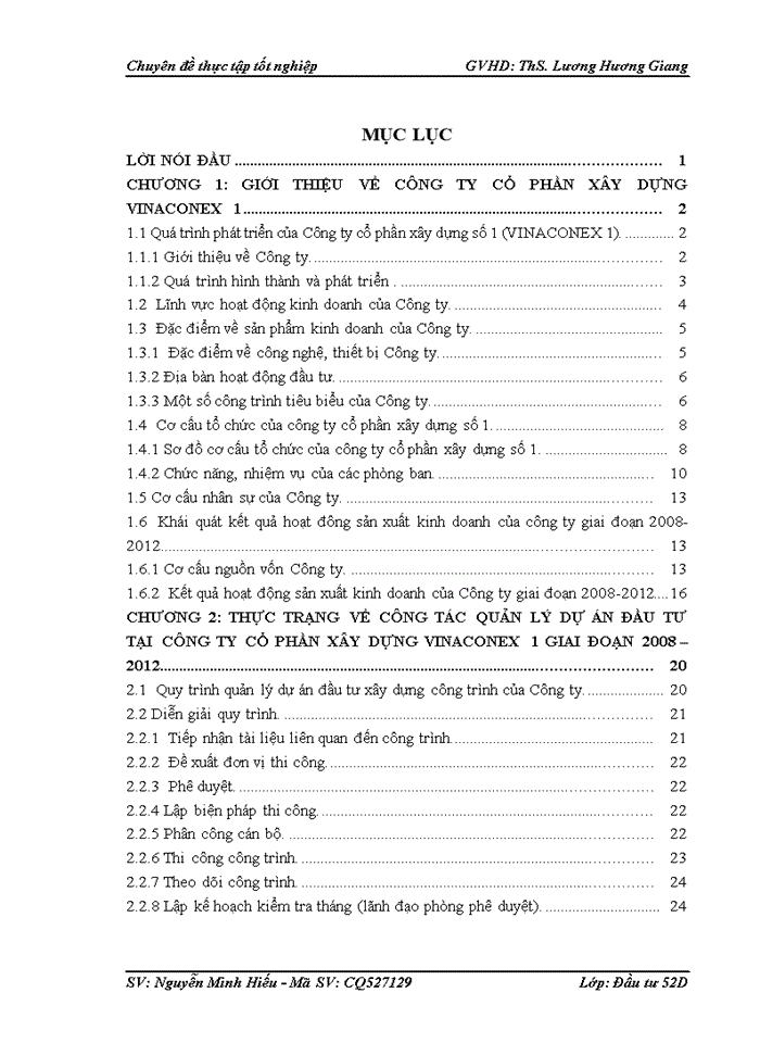 image for page Hoàn thiện công tác quản lý dự án đầu tư xây dựng công trình tại công ty cổ phần xây dựng Vinaconex 1