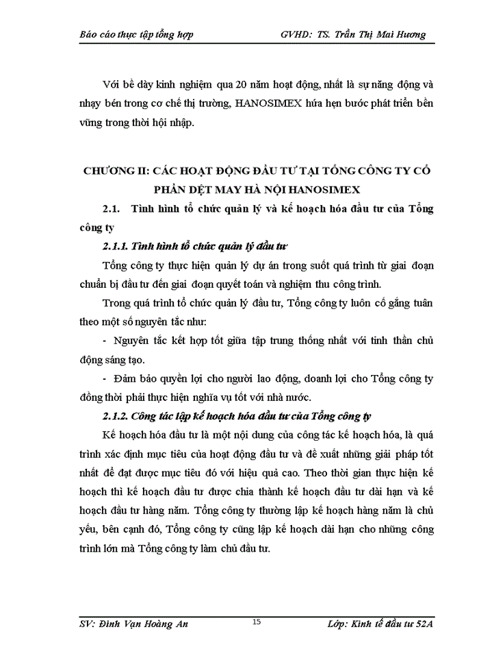 image for page Khái  quát chung về tổng công ty cổ phần dệt may HÀ NỘI HANOSIMEX